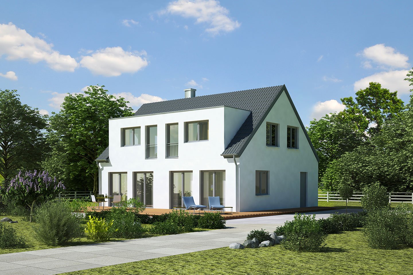 Modern wood home
